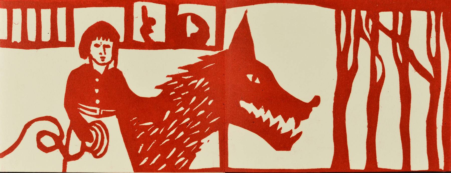 Contenu du Livre d'artiste - Le Petit Chaperon rouge et le loup Contenu du Livre d'artiste - Le Petit Chaperon rouge et le loup