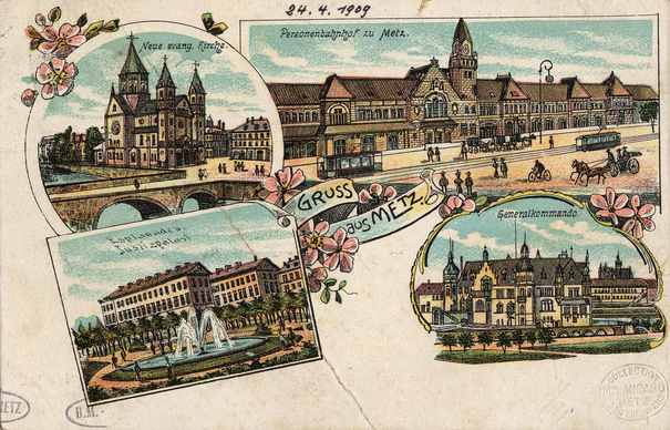 Contenu du Cartes postales fantaisies de Metz