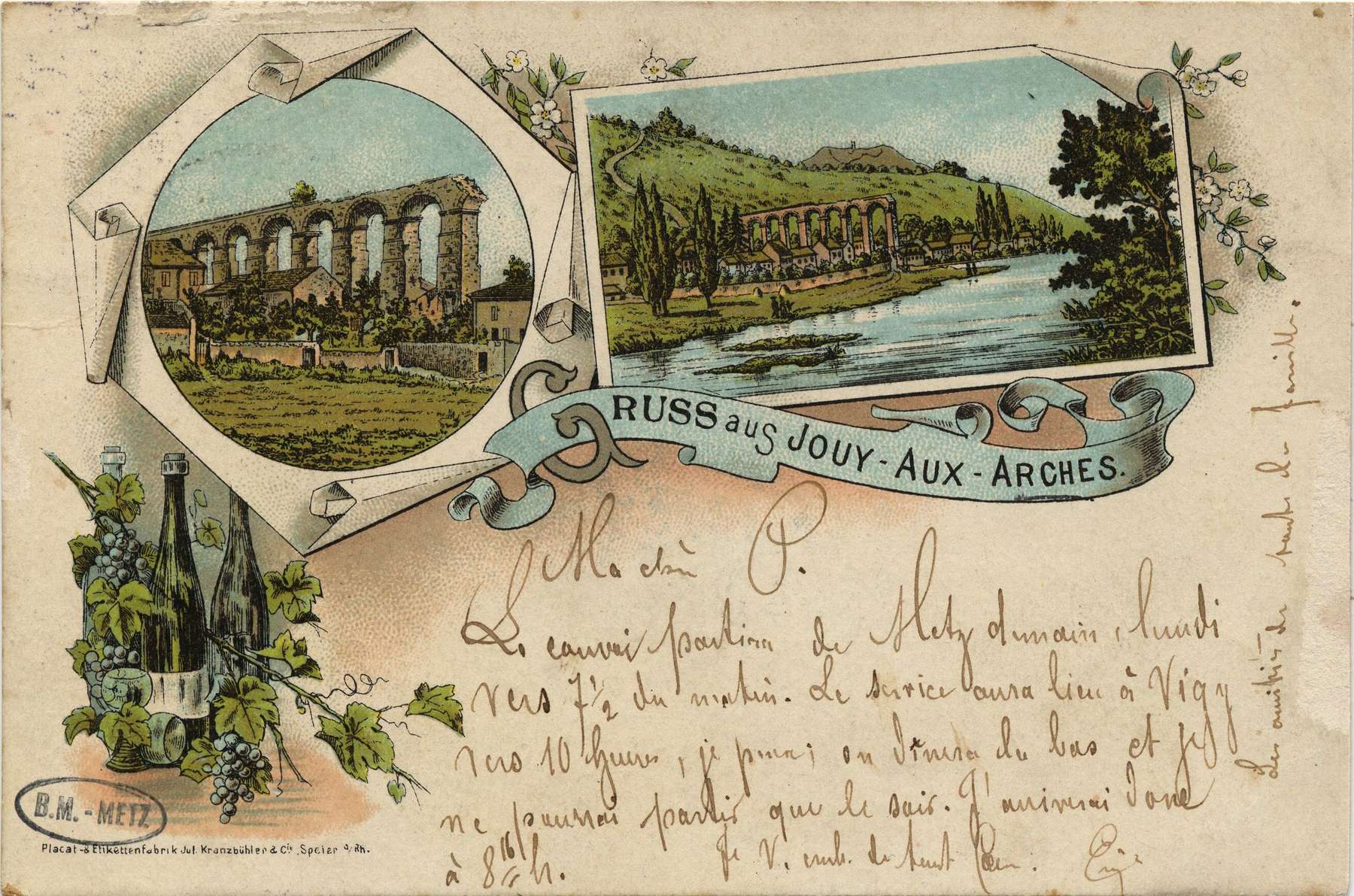 Contenu du Gruss aus Jouy- Aux- Arches