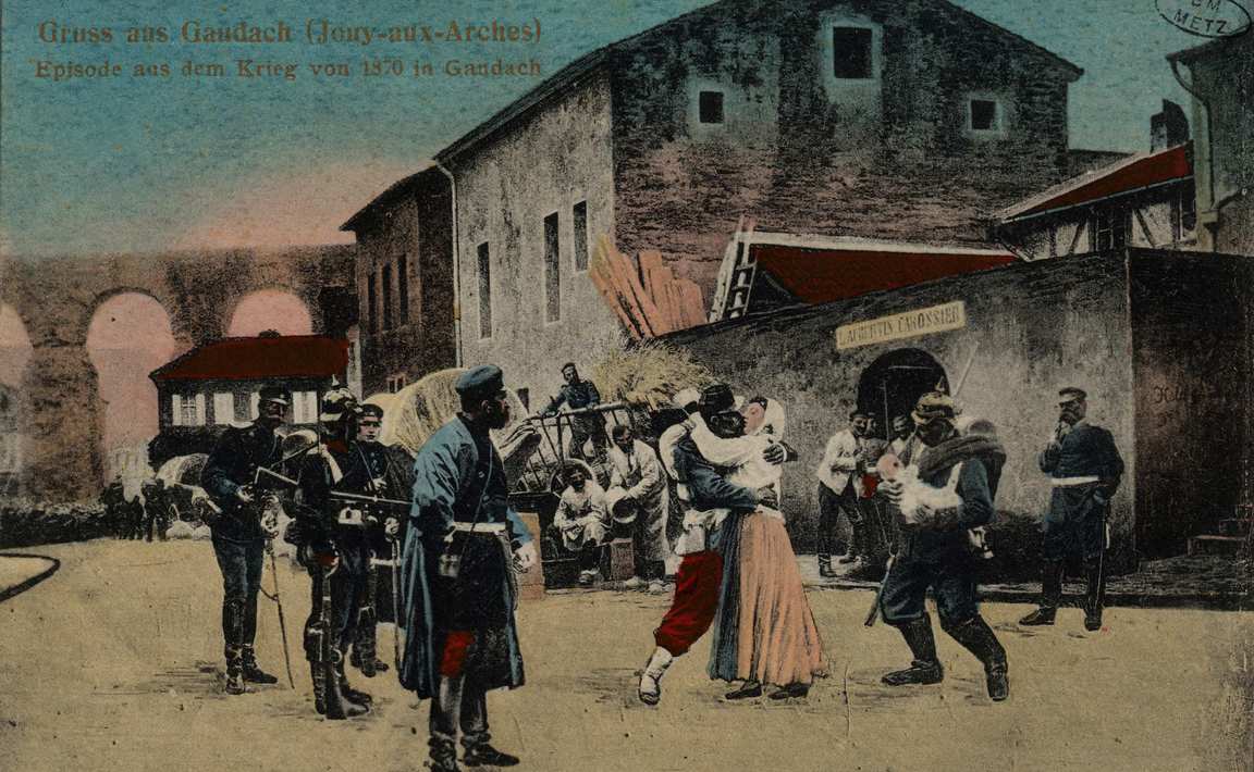 Contenu du Gruss aus Gaudach (Jouy-aux-Arches) Episode aus dem Krieg von 1870 in Gaudach