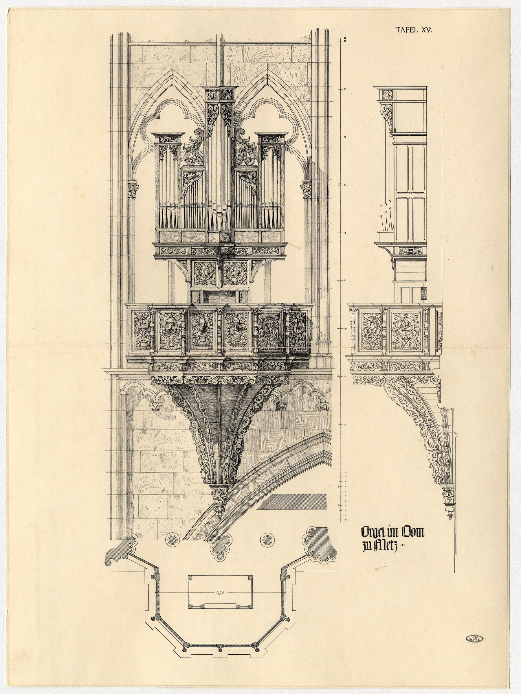 Contenu du Croquis d’orgue pour la cathédrale de Metz