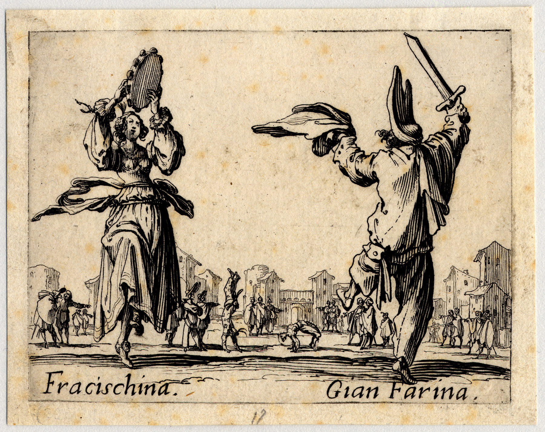 Contenu du Balli di Sfessania : Fracischina, Gian Farina