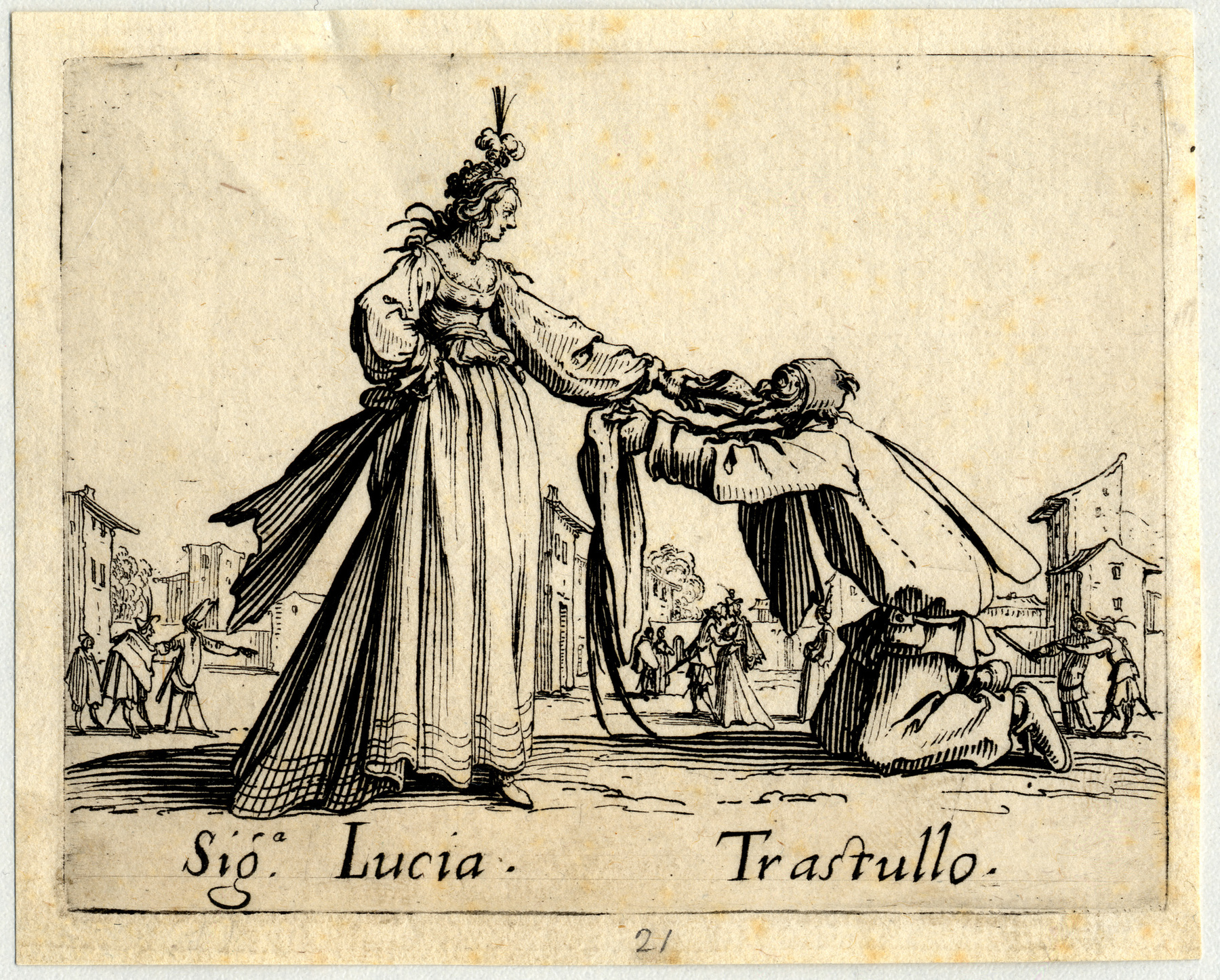 Contenu du Balli di Sfessania : Signora Lucia, Trastullo