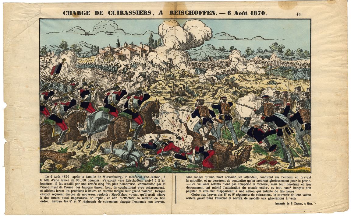 Contenu du Charge de cuirassiers à Reischoffen [Reichshoffen] : 6 août 1870
