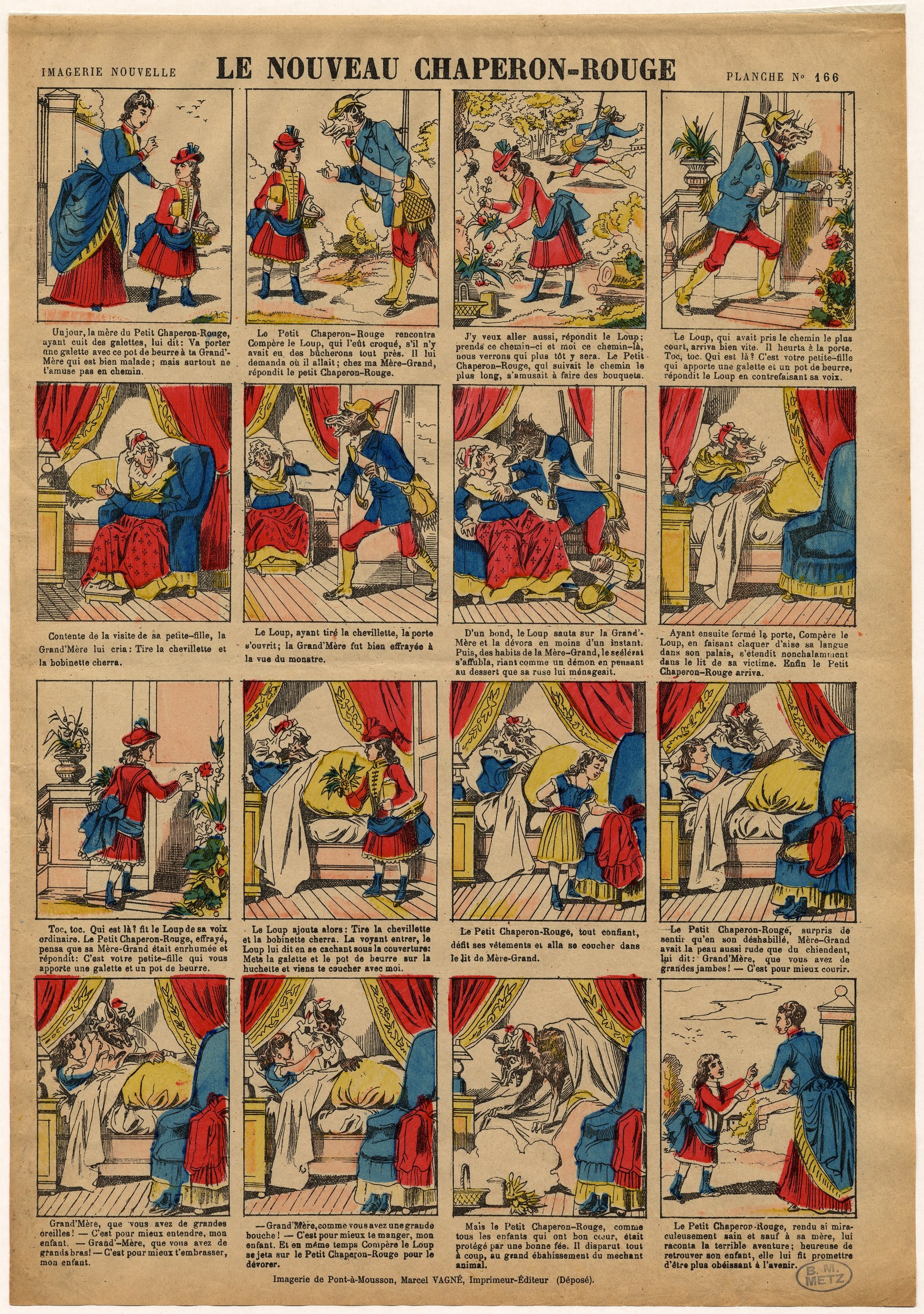 Contenu du Imagerie populaire - Le nouveau Chaperon rouge Contenu du Imagerie populaire - Le nouveau Chaperon rouge