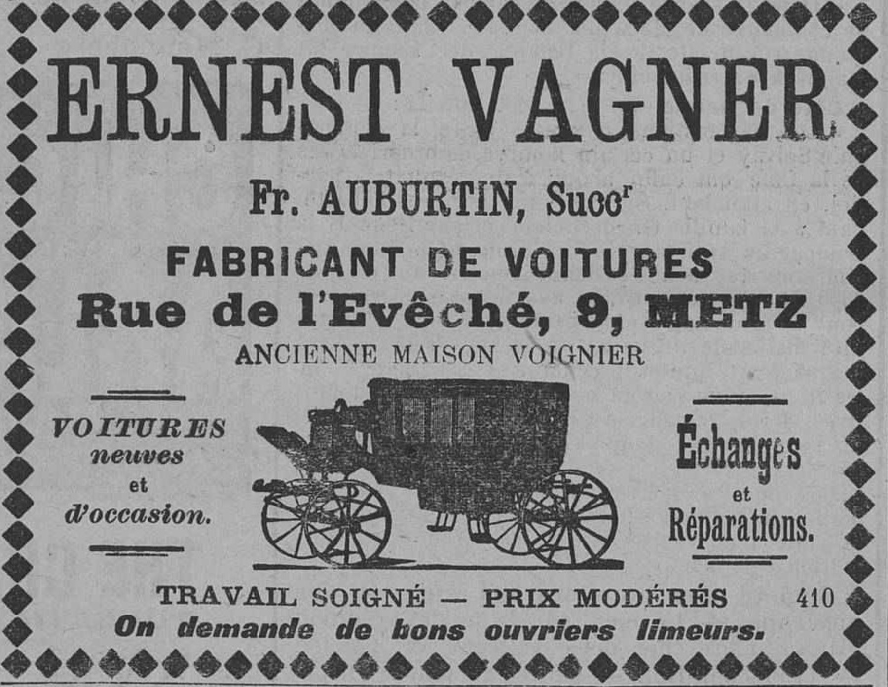 Contenu du Ernest Wagner, fabricant de voitures, voitures neuves et d’occasion Contenu du Ernest Wagner, fabricant de voitures, voitures neuves et d’occasion