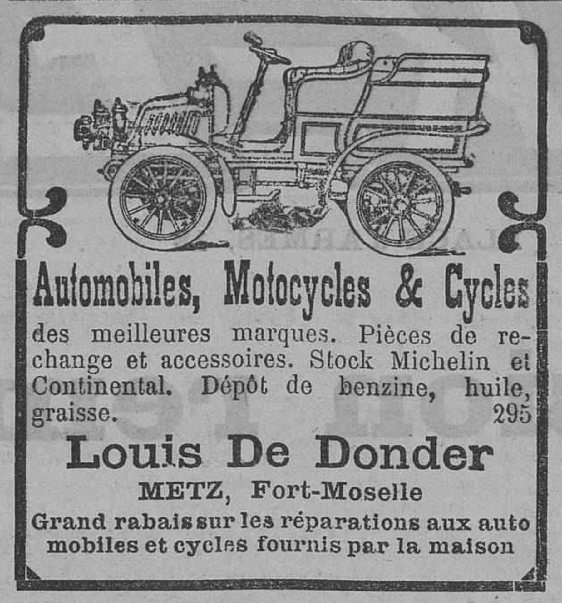 Contenu du Automobiles, motocycles & cycles, Louis de Donder Contenu du Automobiles, motocycles & cycles, Louis de Donder