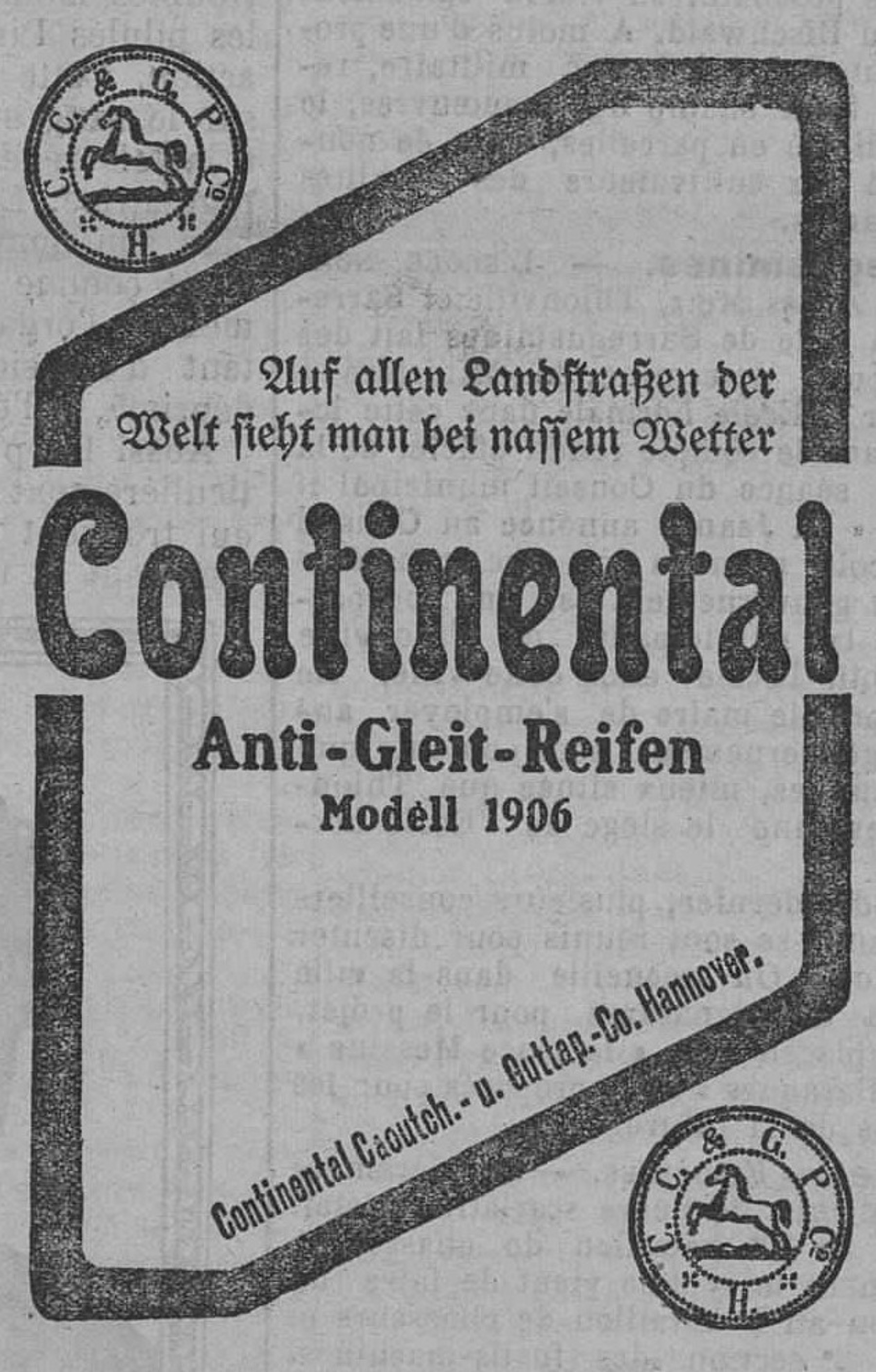 Contenu du Continental Anti-Gleit-Reifen, Modell 1906 Contenu du Continental Anti-Gleit-Reifen, Modell 1906