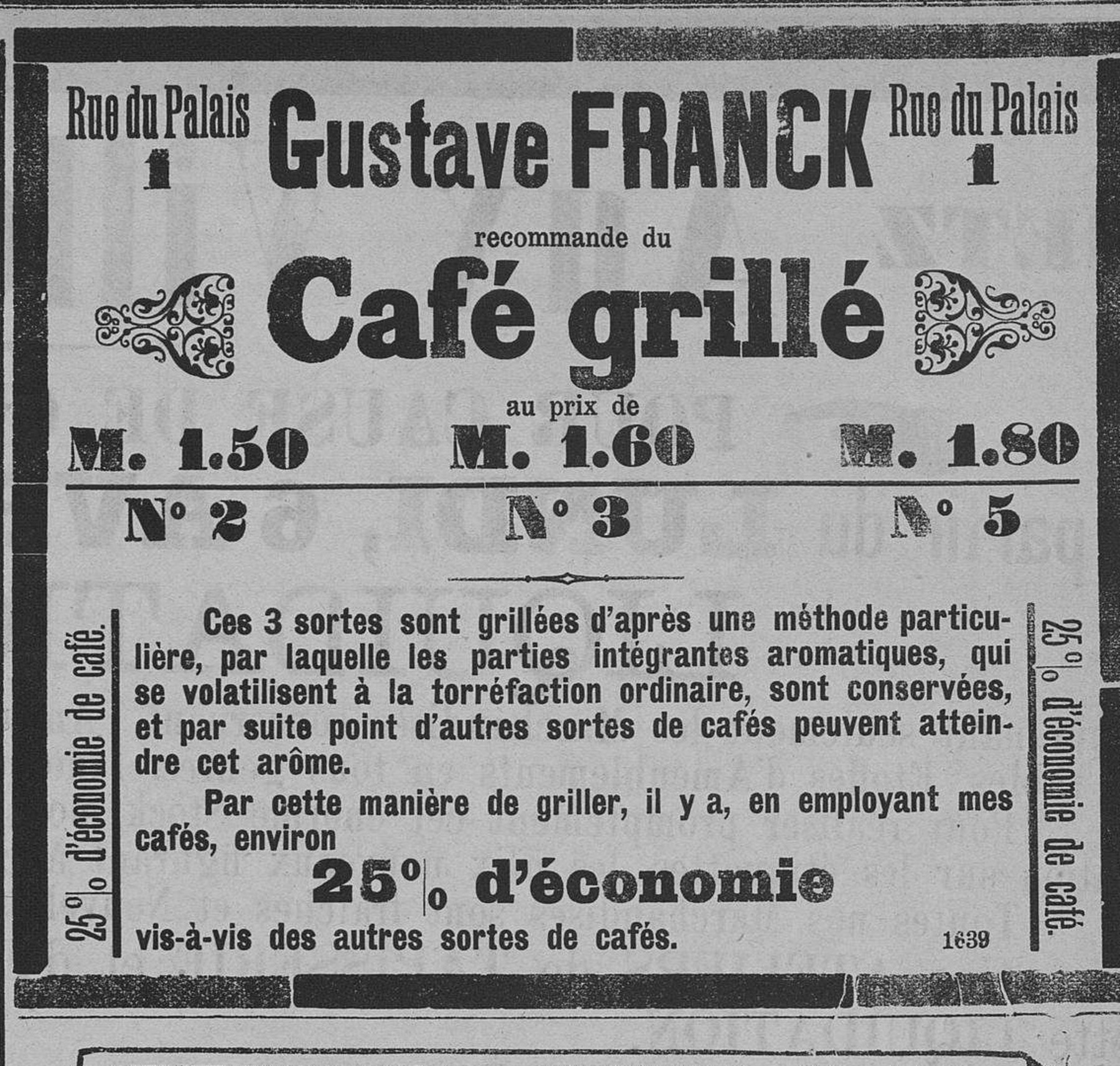 Contenu du Gustave Franck recommande du Café grillé Contenu du Gustave Franck recommande du Café grillé