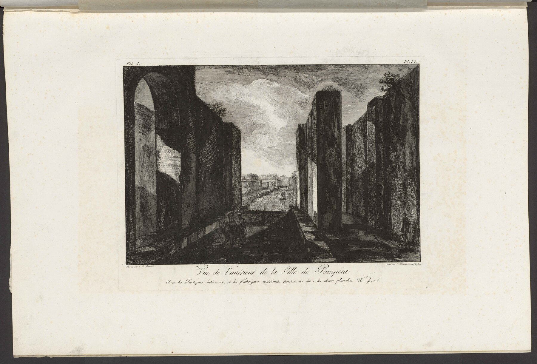 Contenu du Vue de l'intérieur de la ville de Pompeïa