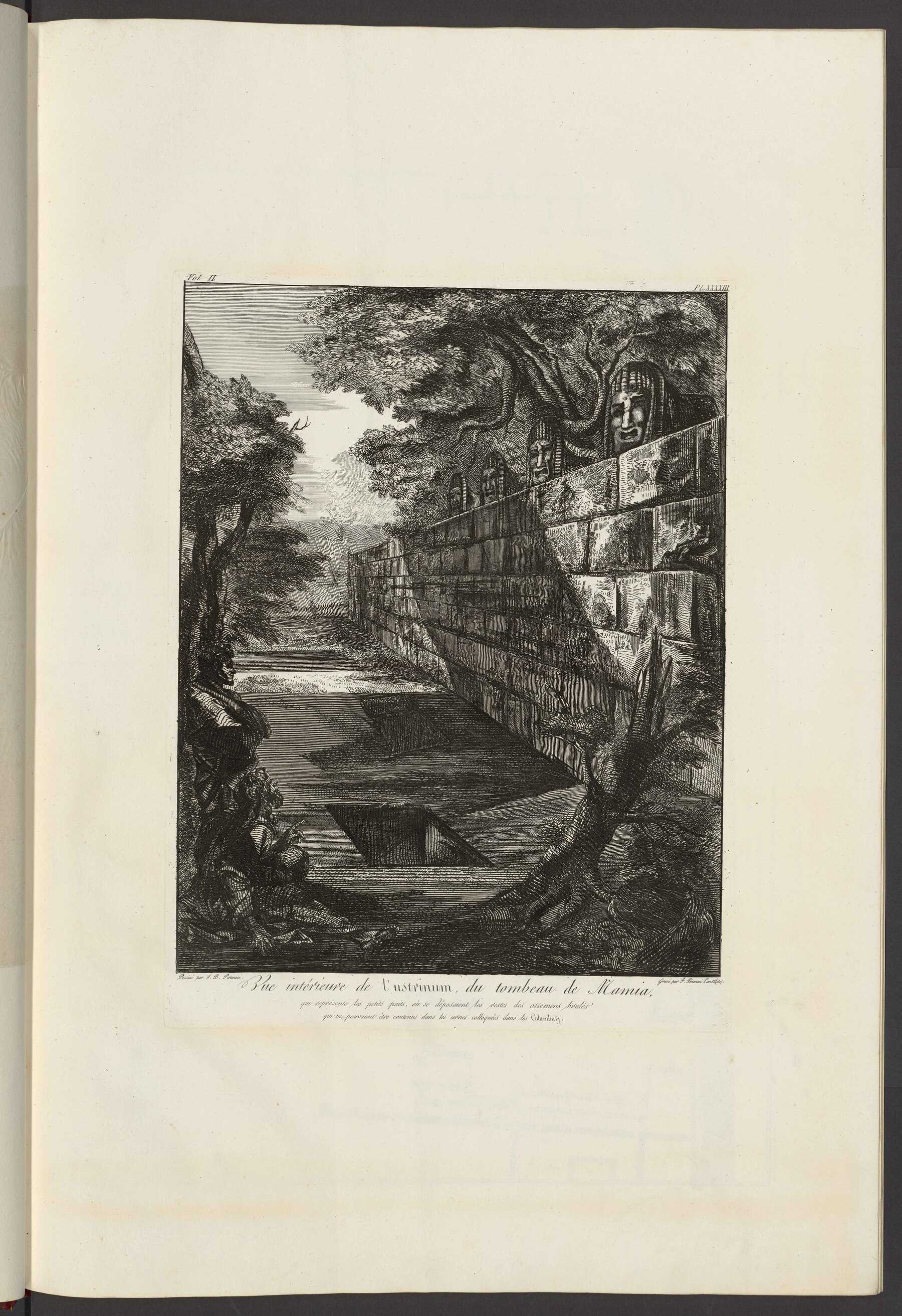 Contenu du Vue intérieure de l'ustrinium du tombeau de Mamia