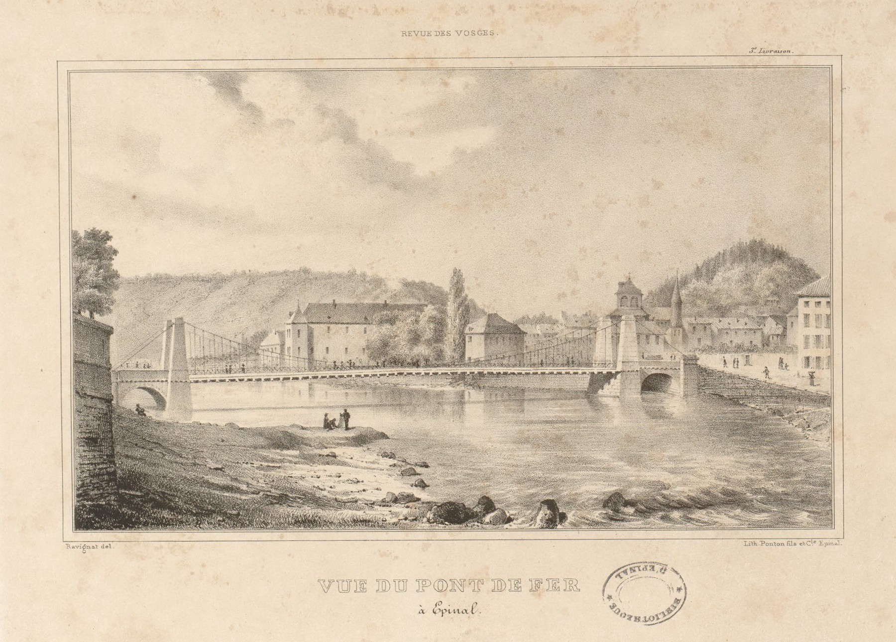 Contenu du Épinal : vue du pont de fer