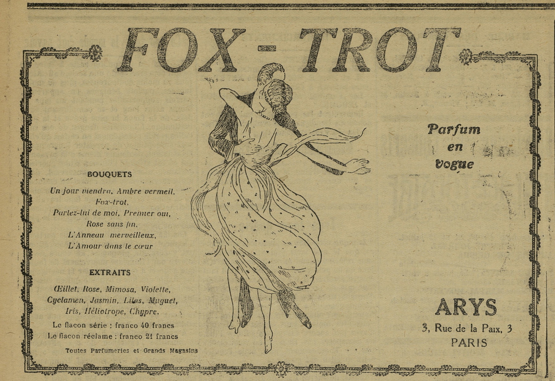 Contenu du Fox-Trot Contenu du Fox-Trot