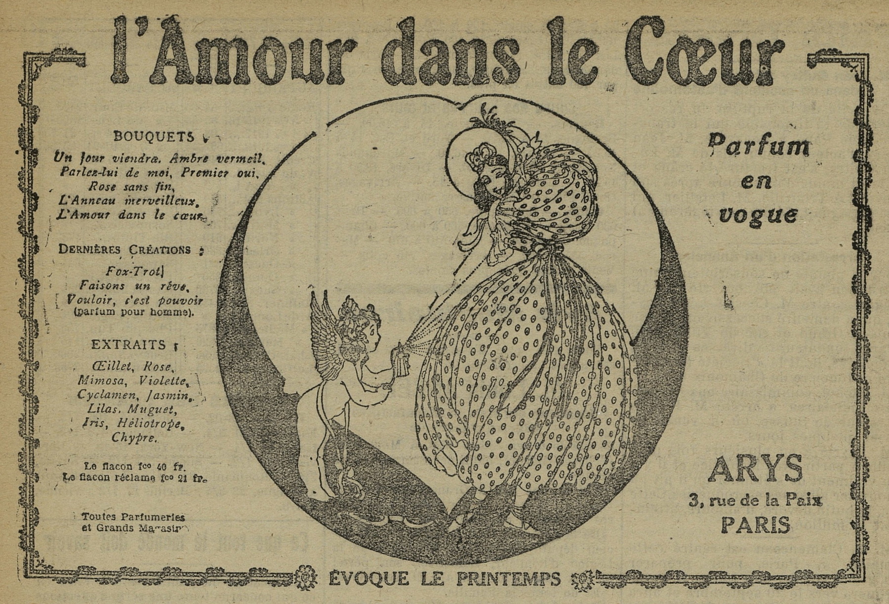 Contenu du L'amour dans le cœur Contenu du L'amour dans le cœur