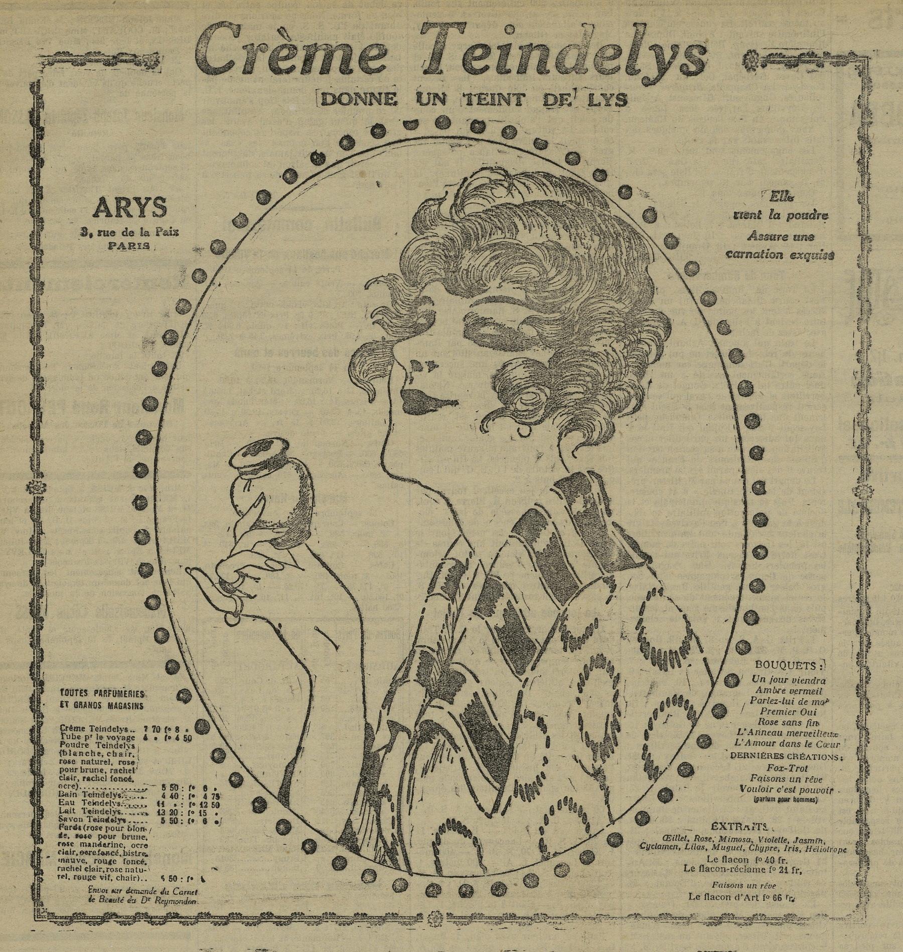 Contenu du Teindelys Contenu du Teindelys