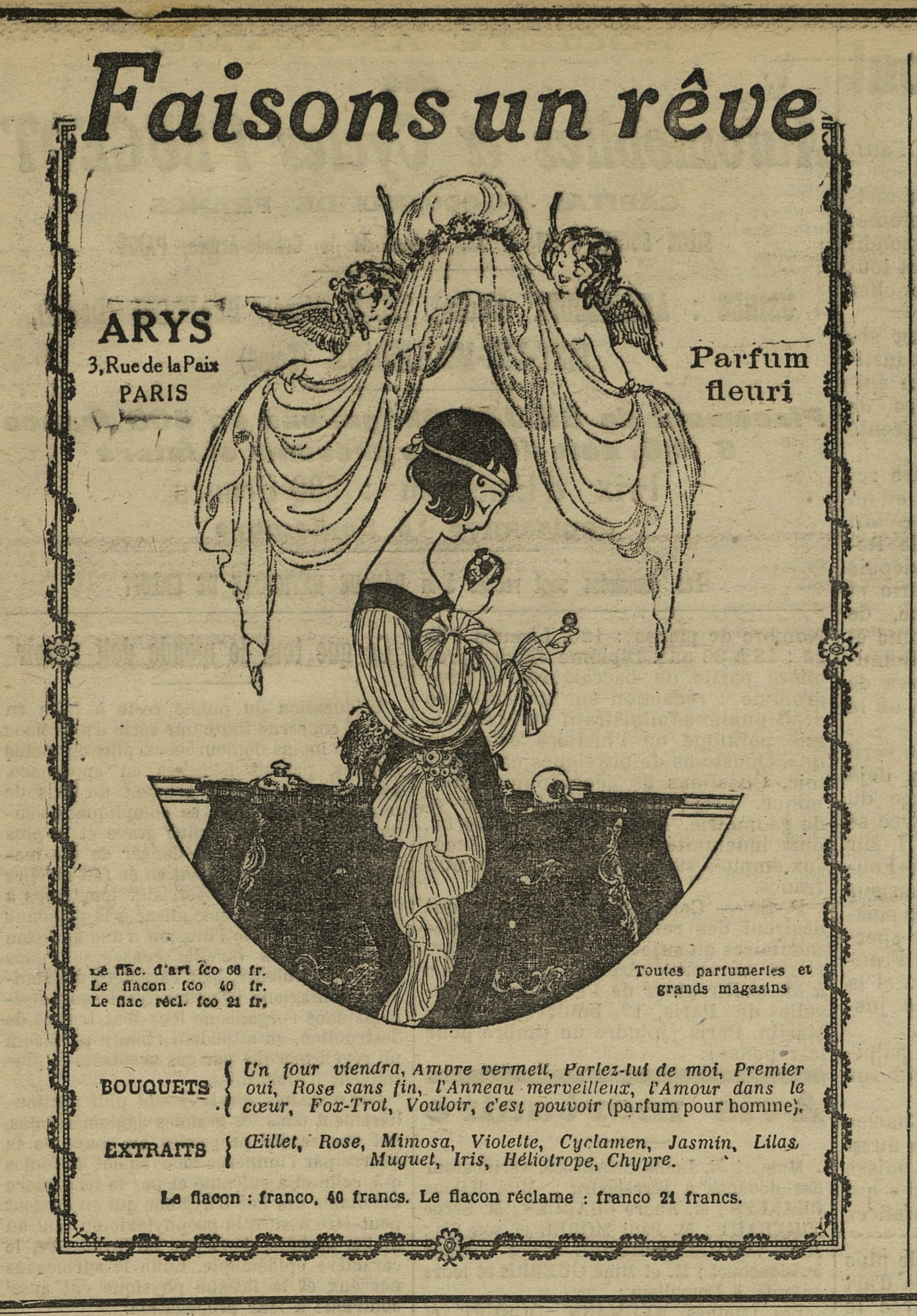 Contenu du Faisons un rêve Contenu du Faisons un rêve