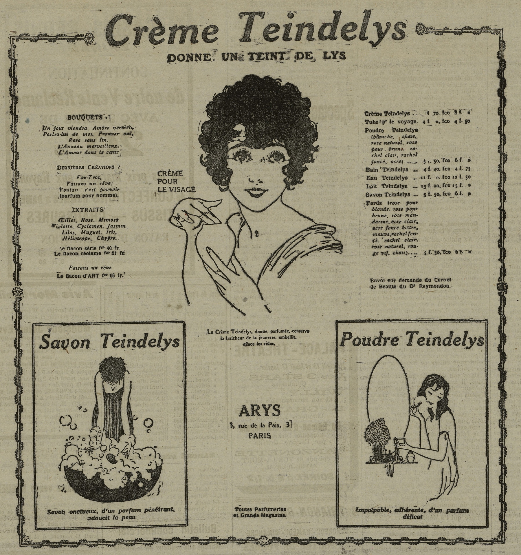 Contenu du Teindelys Contenu du Teindelys