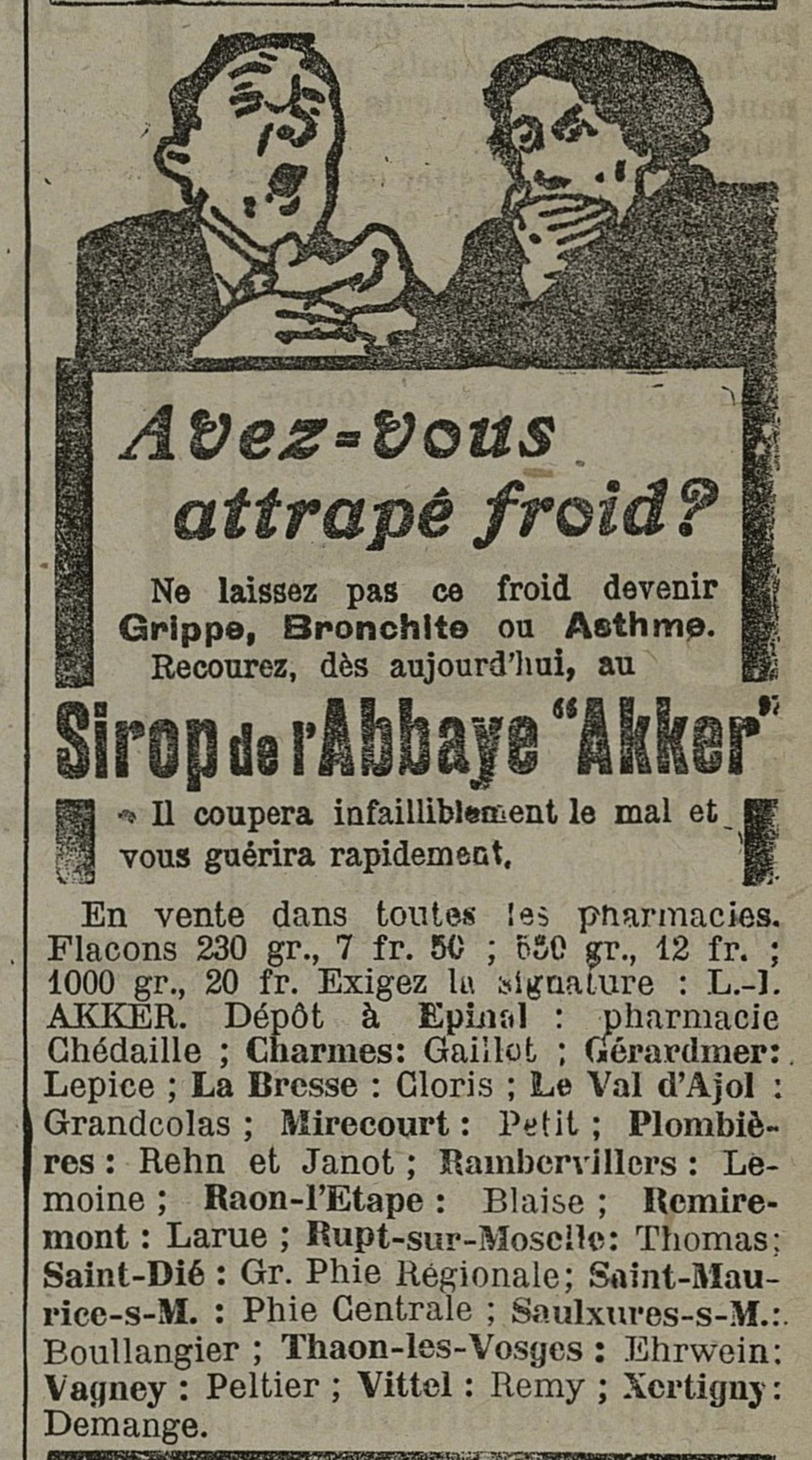 Contenu du Sirop de l'Abbaye Akker Contenu du Sirop de l'Abbaye Akker