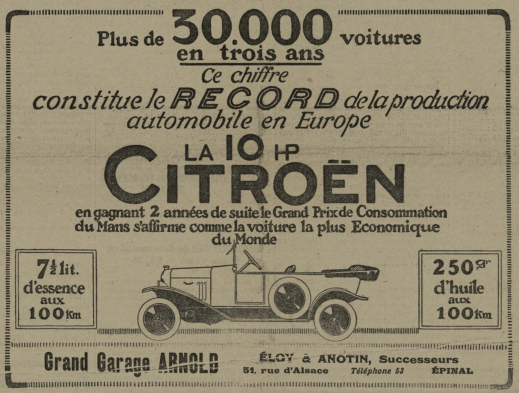 Contenu du Citroën Contenu du Citroën