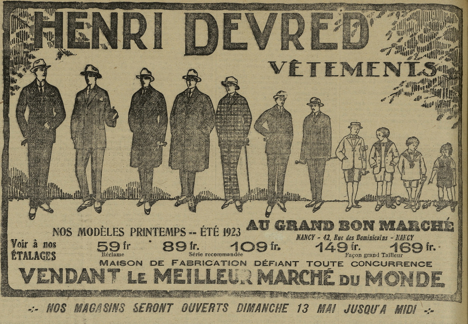 Contenu du Henri Devred Contenu du Henri Devred