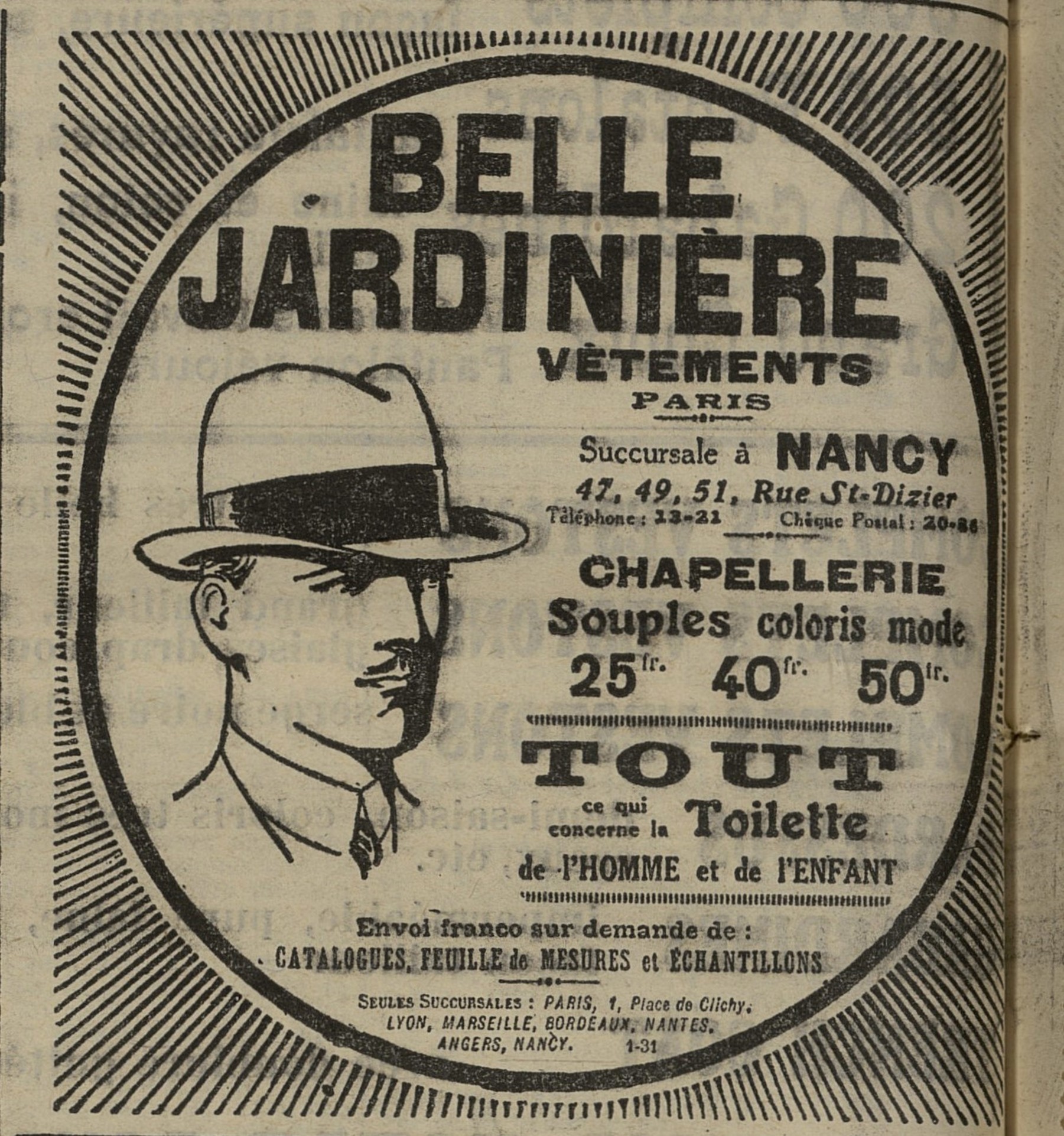 Contenu du Vêtements Belle Jardinière Contenu du Vêtements Belle Jardinière