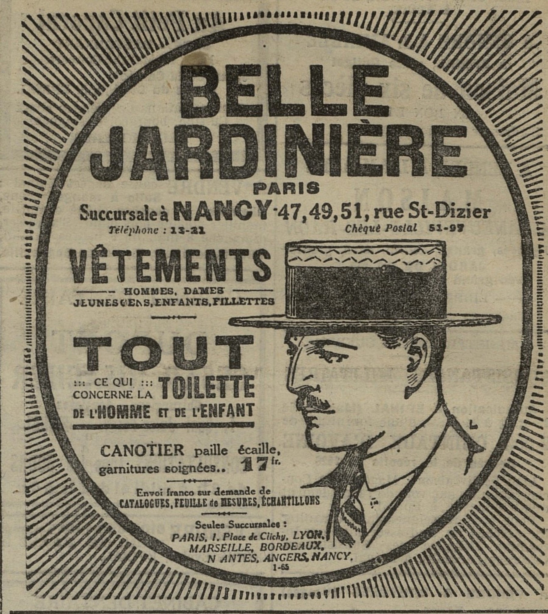 Contenu du Vêtements Belle Jardinière Contenu du Vêtements Belle Jardinière