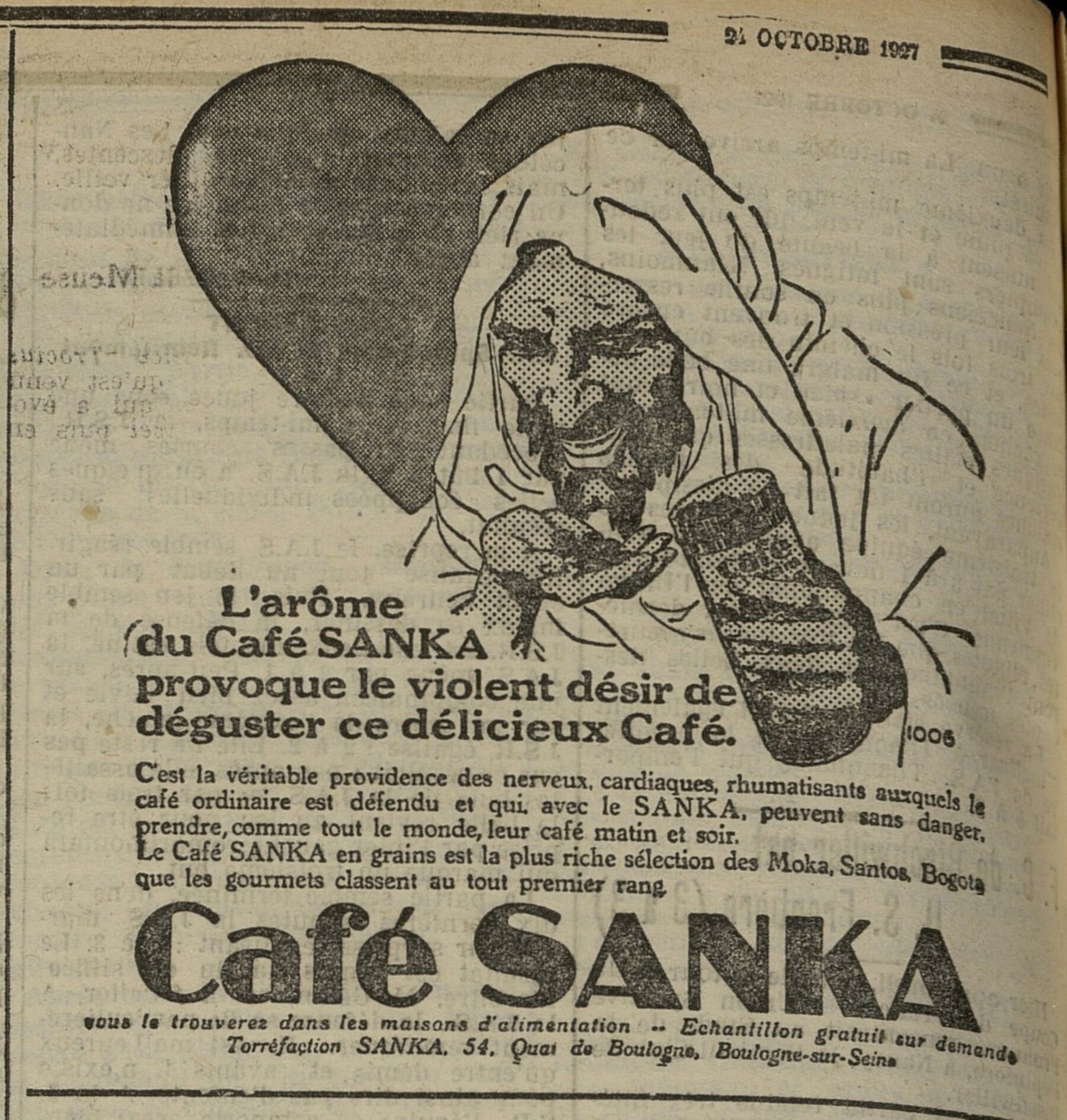 Contenu du Café Sanka Contenu du Café Sanka