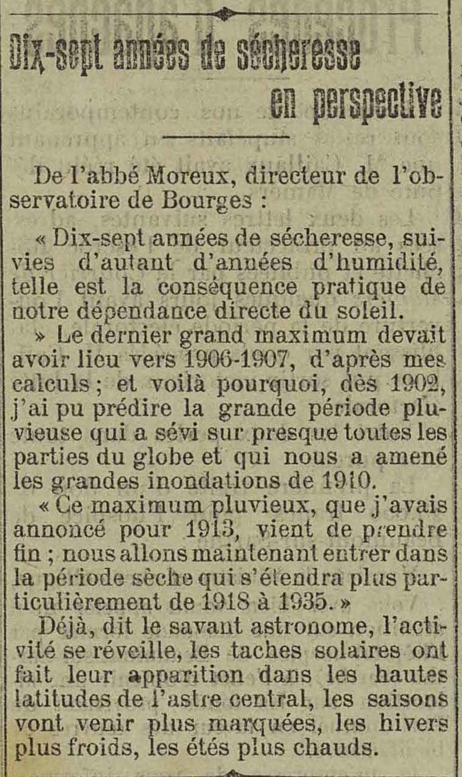 Contenu du Prévenir un désastre Contenu du Prévenir un désastre