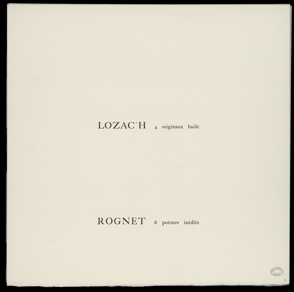 Contenu du Richard Rognet et Guy Lozac'h