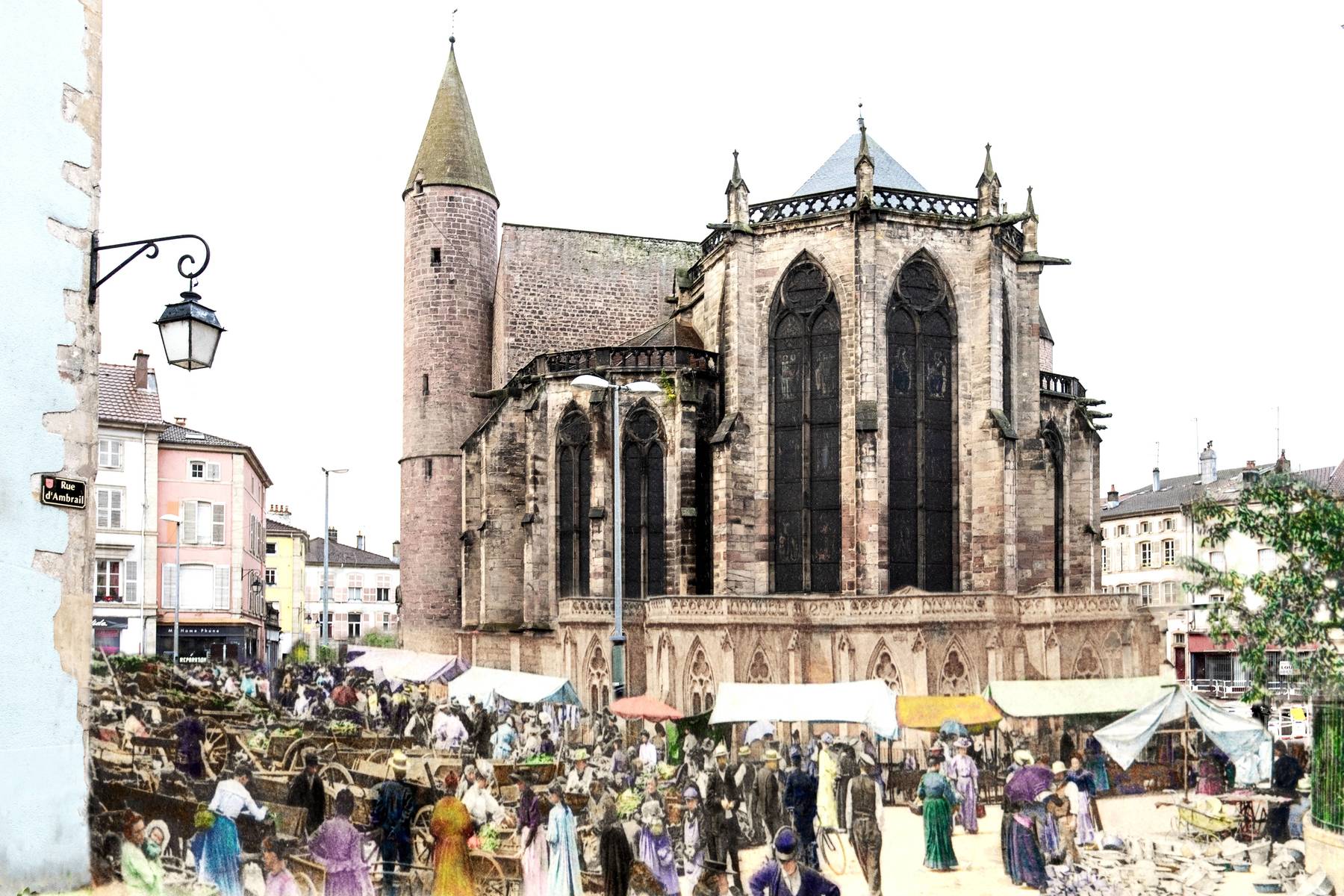 Contenu du Épinal, la Basilique Saint-Maurice et le marché