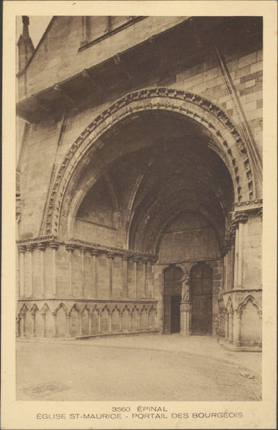 Portail des bourgeois de la basilique Saint Maurice d'Épinal