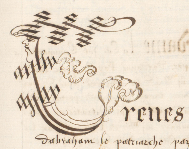 Contenu du Les lettrines des manuscrits