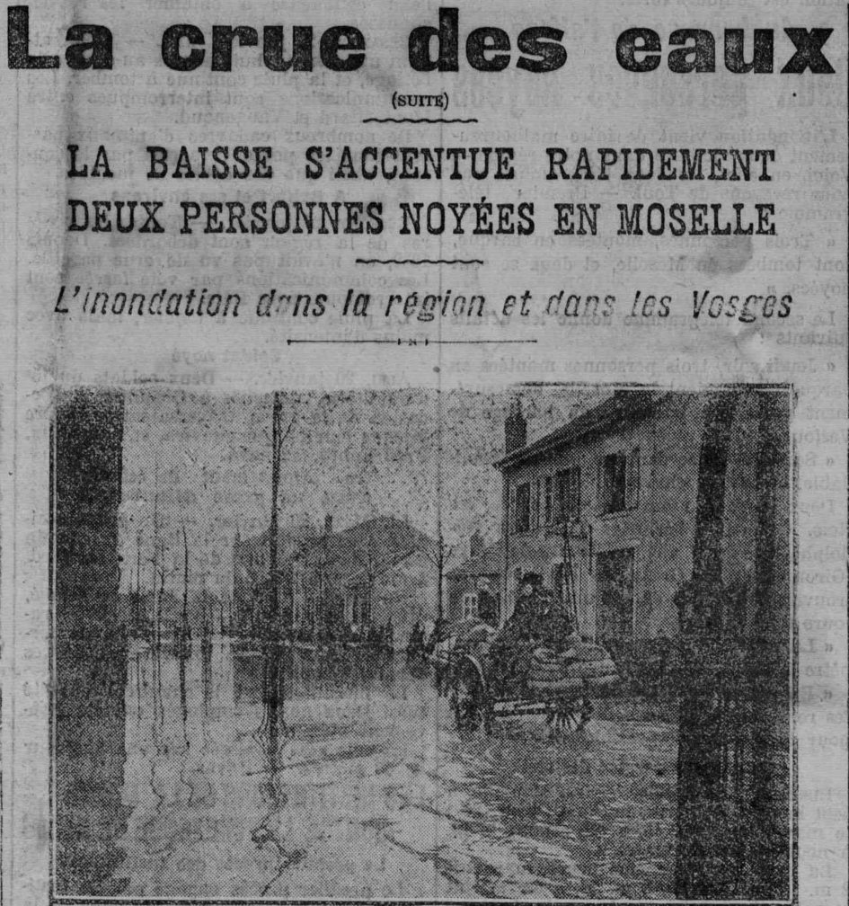 Contenu du Déluges lorrains, 1910 Contenu du Déluges lorrains, 1910