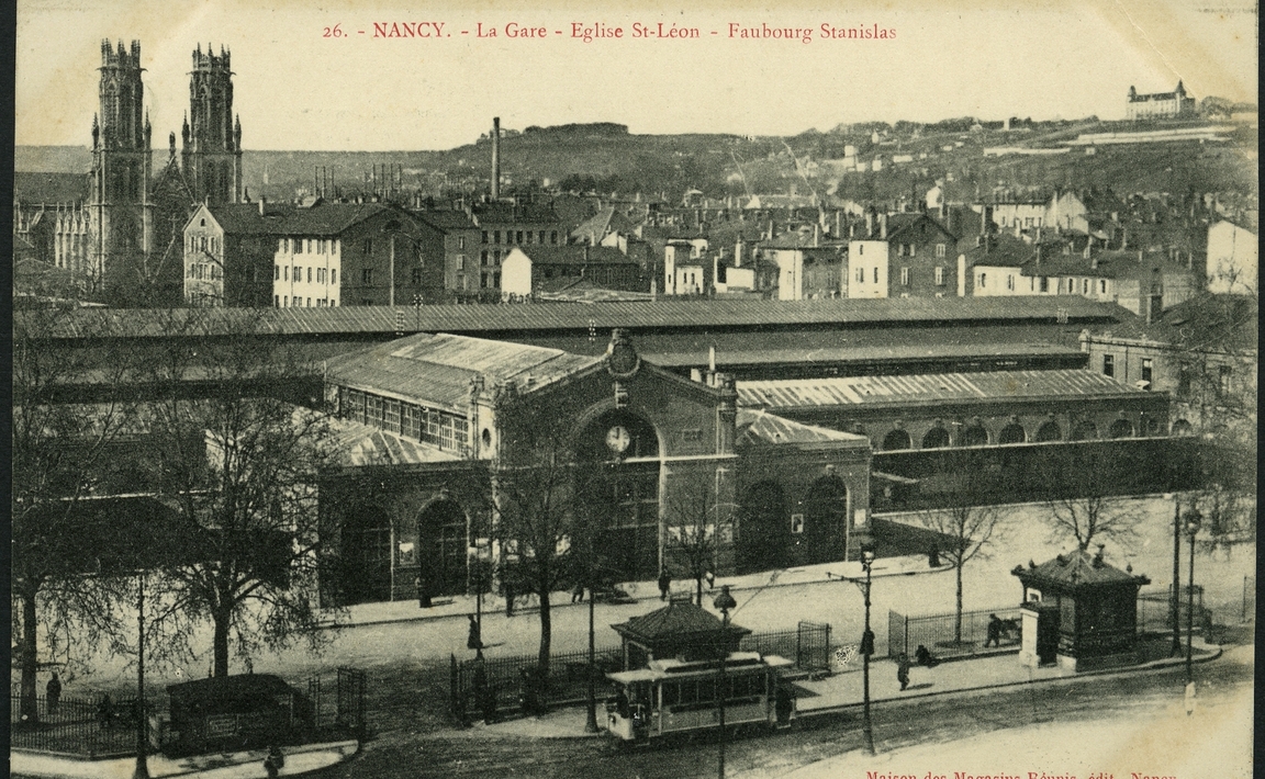 Contenu du La gare, église Saint-Léon, faubourg Stanislas