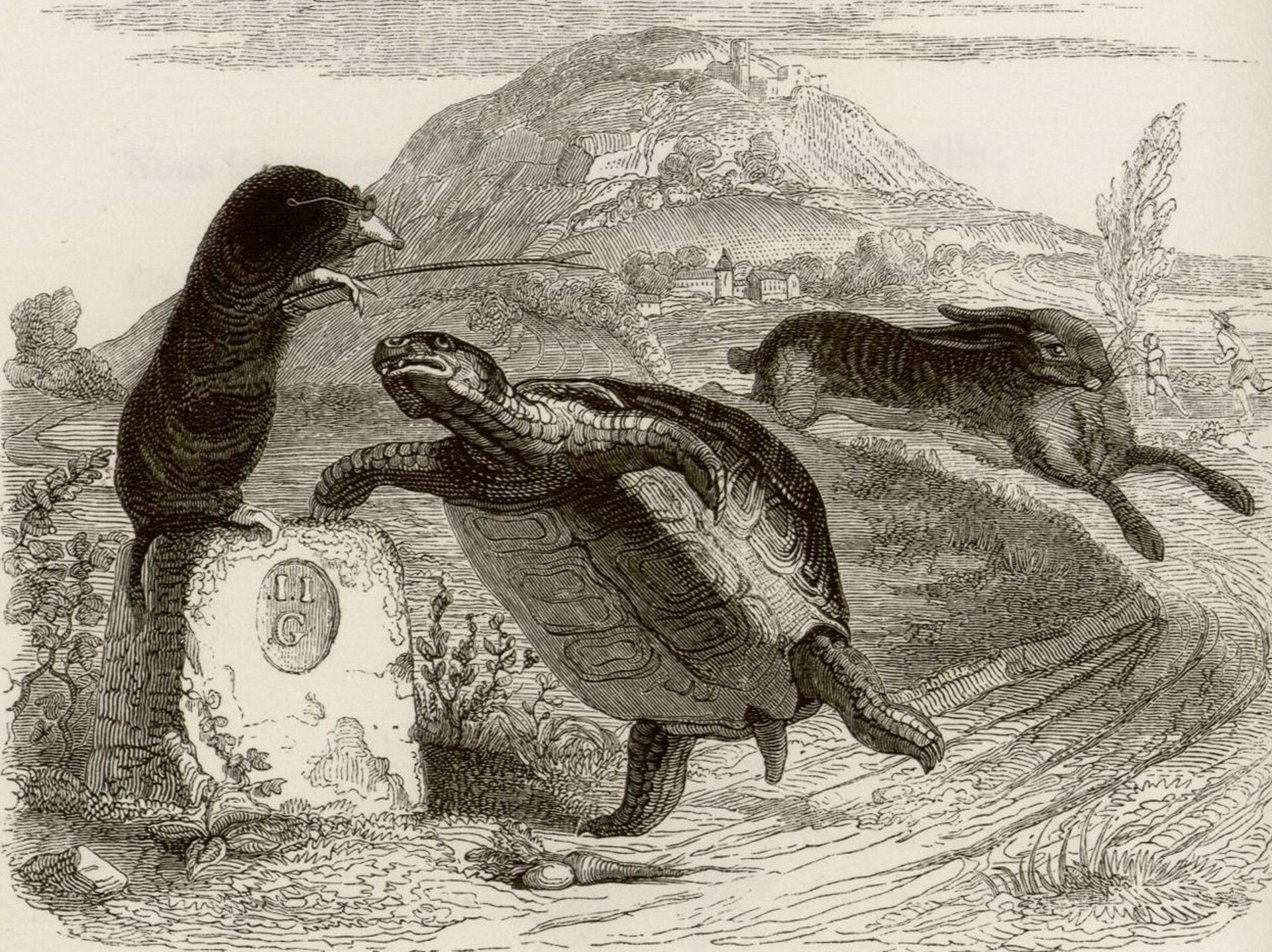 Contenu du Les Fables de Jean de La Fontaine illustrées par Grandville