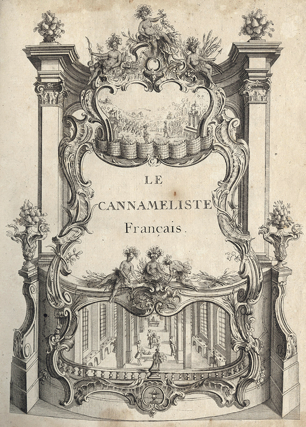Frontispice du Cannameliste français