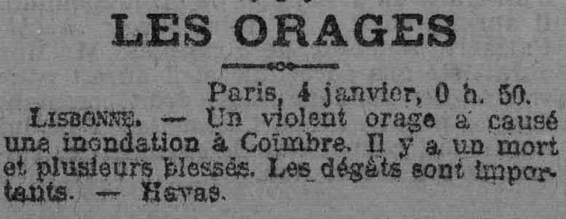 Contenu du L'Est Républicain, 5 Janvier 1915 Contenu du L'Est Républicain, 5 Janvier 1915