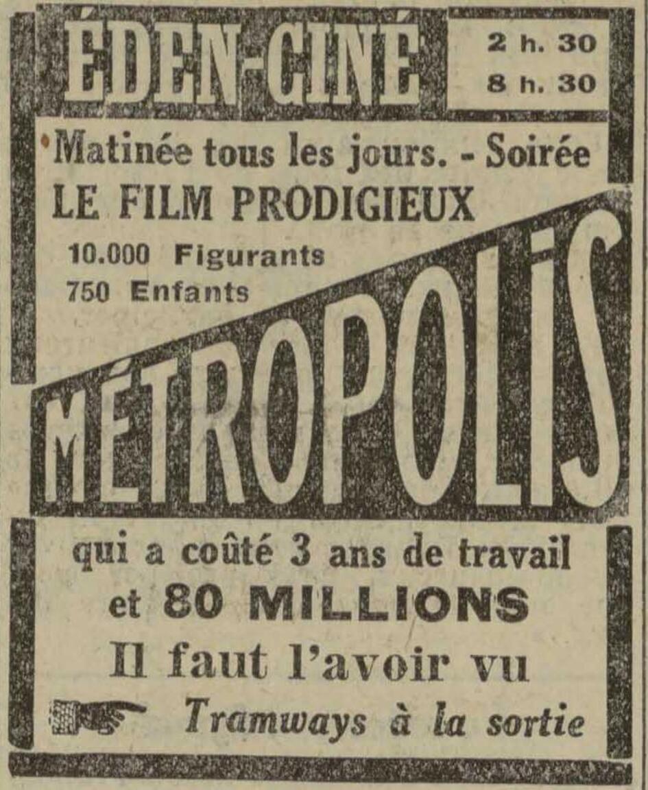 Contenu du Programmes des cinémas de Nancy (1920-1930)
