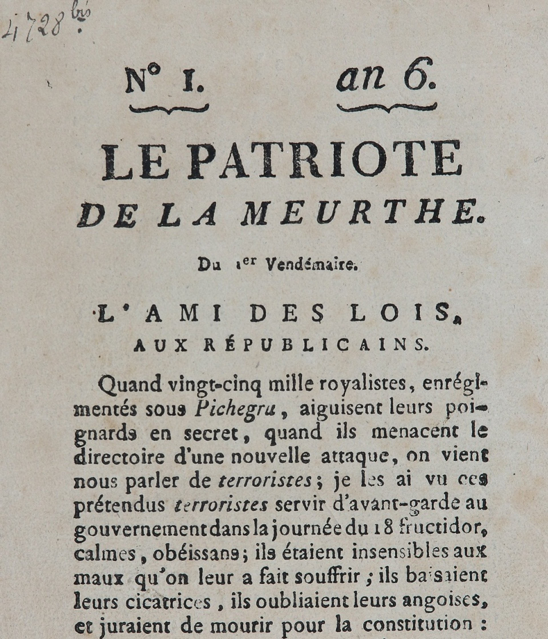 Le Journal de la Meurthe et des Vosges