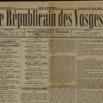 Le Républicain des Vosges