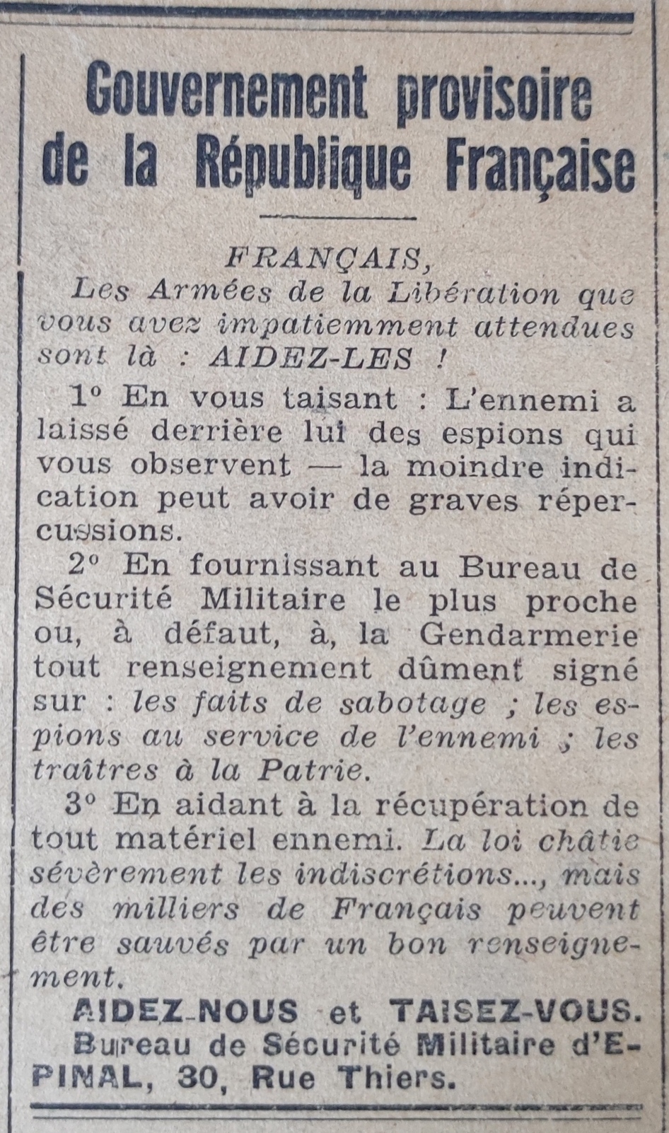 Contenu du Peur et reconstruction Contenu du Peur et reconstruction