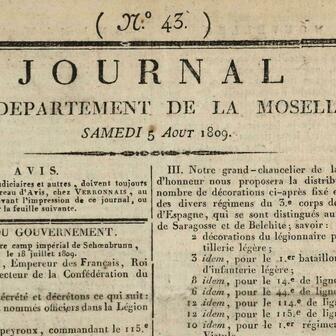 Journal du département de la Moselle