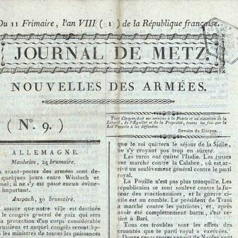 Journal de Metz : nouvelles des armées