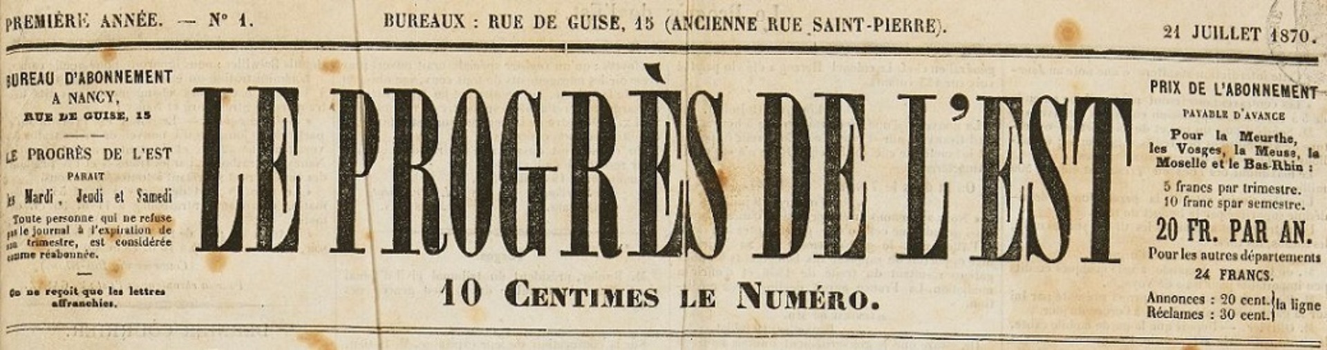 Le Progrès de l'Est